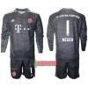 Oficiální Fotbalový Dres Brankářské s Dlouhý Rukáv FC Bayern Mnichov Manuel Neuer 1 Hostující 2021-22 pro Děti